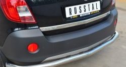 16 749 р. Одинарная защита заднего бампера из трубы диаметром 63 мм SLITKOFF Opel Antara рестайлинг (2010-2015)  с доставкой в г. Вологда. Увеличить фотографию 2