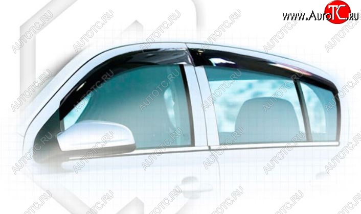 2 079 р. Дефлектора окон CA-Plastiс Opel Astra H хэтчбек 5дв рестайлинг (2007-2015) (Classic полупрозрачный)  с доставкой в г. Вологда