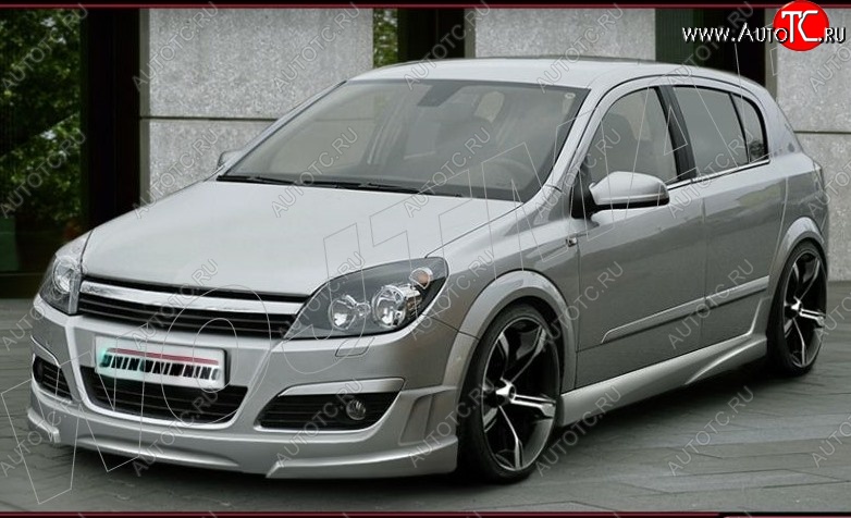 13 399 р. Пороги накладки ST Opel Astra H хэтчбек 5дв дорестайлинг (2004-2007)  с доставкой в г. Вологда