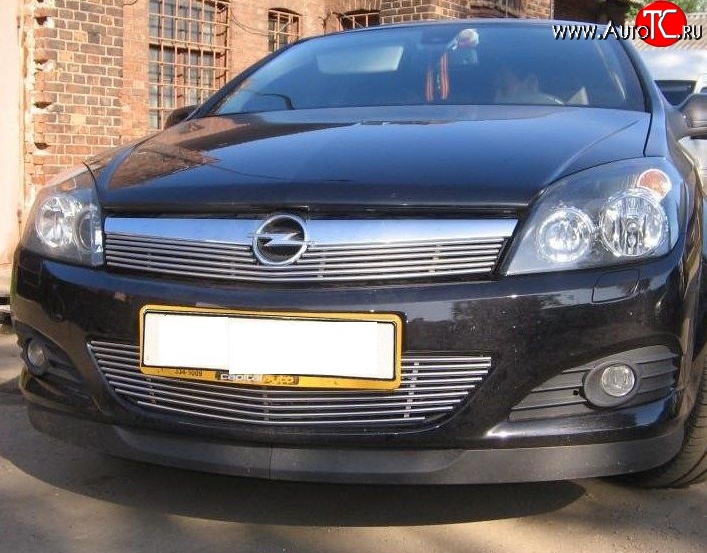 4 399 р. Декоративная вставка решетки радиатора Berkut Opel Astra H хэтчбек 5дв дорестайлинг (2004-2007)  с доставкой в г. Вологда