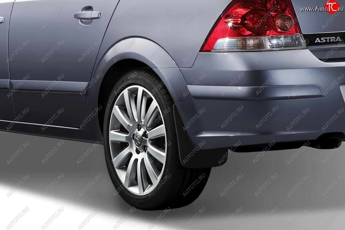 4 799 р. Брызговики Frosch Opel Astra H седан дорестайлинг (2004-2007) (Задние)  с доставкой в г. Вологда
