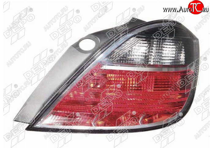 6 849 р. Правый фонарь задний DEPO Opel Astra H хэтчбек 5дв рестайлинг (2007-2015)  с доставкой в г. Вологда