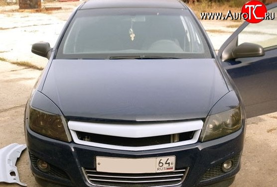 5 399 р. Решётка радиатора Style Opel Astra H хэтчбек 5дв рестайлинг (2007-2015) (Неокрашенная)  с доставкой в г. Вологда