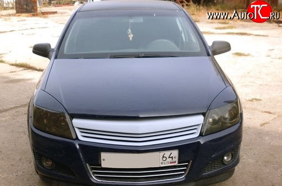 5 449 р. Решётка радиатора V1 Opel Astra H хэтчбек 5дв рестайлинг (2007-2015) (Неокрашенная)  с доставкой в г. Вологда