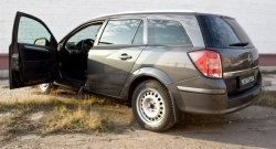 1 559 р. Накладки на порожки автомобиля RA Opel Astra H универсал (2004-2007) (Комплект (4 шт.))  с доставкой в г. Вологда. Увеличить фотографию 2