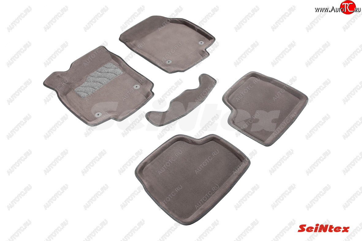 6 699 р. Текстильные 3D коврики в салон SEINTEX серые  Opel Astra  H (2004-2015) универсал, универсал рестайлинг  с доставкой в г. Вологда