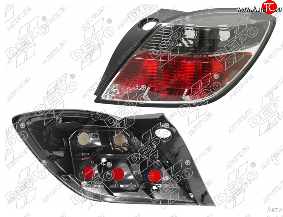 3 499 р. Правый фонарь задний DEPO Opel Astra H GTC хэтчбек 3 дв. рестайлинг (2006-2011)  с доставкой в г. Вологда