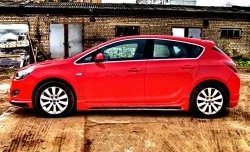 5 249 р. Пороги накладки Sport Opel Astra J хэтчбек 5 дв. дорестайлинг (2009-2012) (Неокрашенные)  с доставкой в г. Вологда. Увеличить фотографию 5