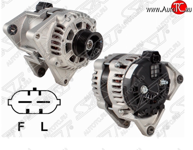 12 799 р. Генератор SAT (12V/100A) Chevrolet Cruze J300 седан дорестайлинг (2009-2012)  с доставкой в г. Вологда