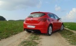 3 899 р. Накладка Sport на задний бампер Opel Astra J хэтчбек 5 дв. дорестайлинг (2009-2012) (Неокрашенная)  с доставкой в г. Вологда. Увеличить фотографию 2