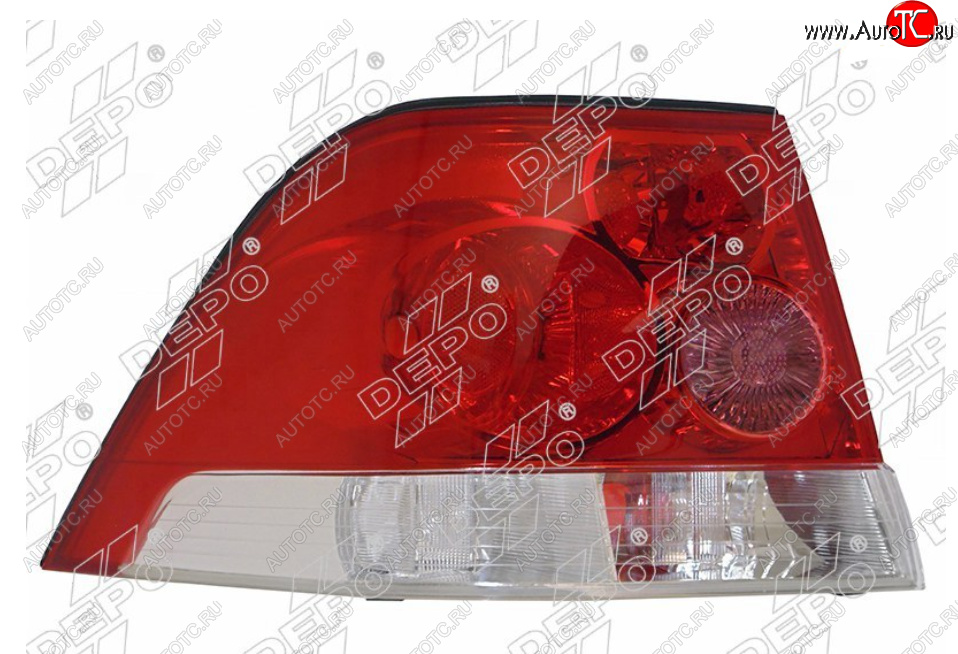 8 849 р. Левый фонарь задний DEPO Opel Astra H седан рестайлинг (2007-2009)  с доставкой в г. Вологда