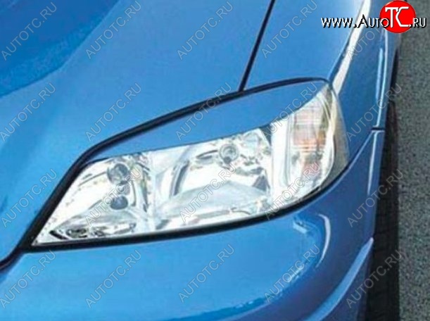 1 649 р. Реснички на фары CT Opel Astra G седан (1998-2005) (Неокрашенные)  с доставкой в г. Вологда