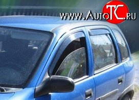 999 р. Комплект дефлекторов окон (ветровиков) 4 шт. Russtal Opel Corsa B (1993-2000)  с доставкой в г. Вологда