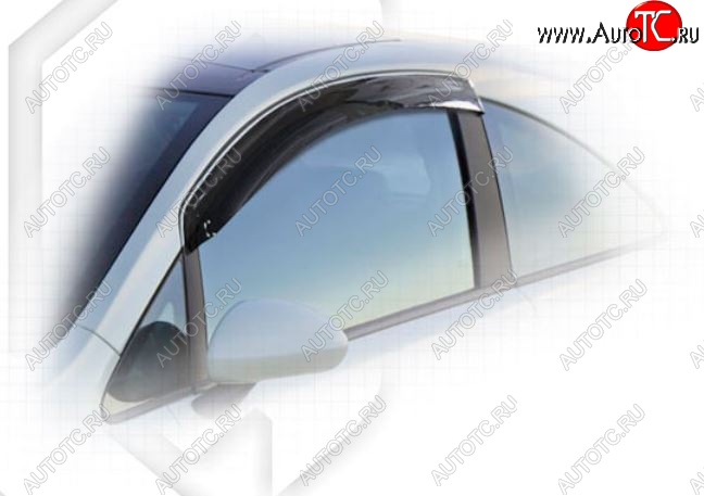 1 799 р. Дефлектора окон CA-Plastic Opel Corsa D 1-ый рестайлинг, хэтчбэк 3 дв. (2010-2011) (Classic полупрозрачный)  с доставкой в г. Вологда