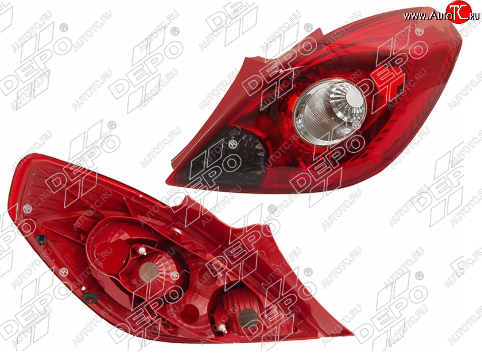 6 549 р. Правый фонарь задний DEPO Opel Corsa D 1-ый рестайлинг, хэтчбэк 3 дв. (2010-2011)  с доставкой в г. Вологда