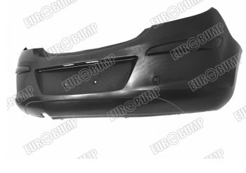 5 299 р. Задний бампер EUROBUMP Opel Corsa D 1-ый рестайлинг, хэтчбэк 5 дв. (2010-2011) (Неокрашенный)  с доставкой в г. Вологда. Увеличить фотографию 1
