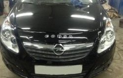 Дефлектор капота Russtal Opel Corsa D 1-ый рестайлинг, хэтчбэк 3 дв. (2010-2011)