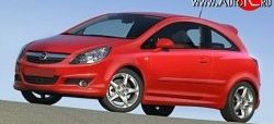 3 699 р. Пороги накладки OPC Opel Corsa D 1-ый рестайлинг, хэтчбэк 3 дв. (2010-2011) (Неокрашенные)  с доставкой в г. Вологда. Увеличить фотографию 2