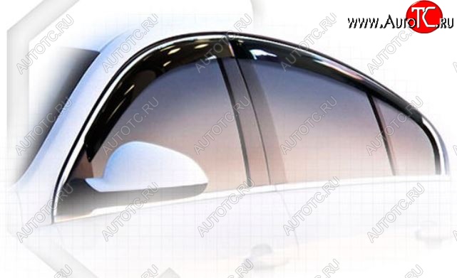 2 079 р. Дефлектора окон CA-Plastiс Opel Insignia A универсал рестайлинг (2013-2017) (Classic полупрозрачный)  с доставкой в г. Вологда