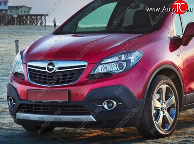 17 299 р. Накладка на передний бампер CT Opel Mokka  дорестайлинг (2012-2016) (Неокрашенная)  с доставкой в г. Вологда