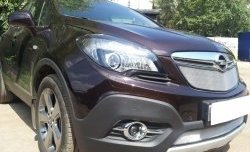 1 539 р. Сетка в решетку радиатора Russtal Opel Mokka  дорестайлинг (2012-2016) (хром)  с доставкой в г. Вологда. Увеличить фотографию 2