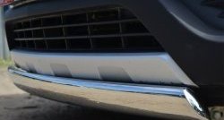 11 599 р. Защита переднего бампера (Ø75х42 мм, нержавейка) Russtal Opel Mokka  дорестайлинг (2012-2016)  с доставкой в г. Вологда. Увеличить фотографию 3