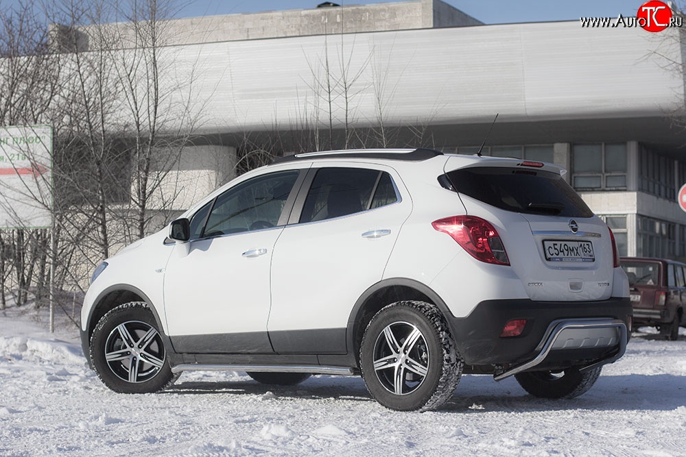 10 299 р. Защита порогов из круглой трубы диаметром 51 мм Petroil Tuning Opel Mokka  дорестайлинг (2012-2016)  с доставкой в г. Вологда
