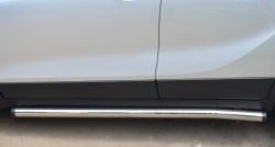 13 249 р. Защита порогов из круглой трубы диаметром 63 мм Russtal Opel Mokka  дорестайлинг (2012-2016) (Защита порогов с со скосами на торцах (вариант 1))  с доставкой в г. Вологда. Увеличить фотографию 5
