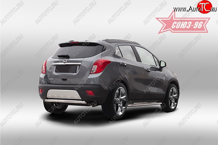 10 889 р. Защита заднего бампера Souz-96 (d60) Opel Mokka  дорестайлинг (2012-2016)  с доставкой в г. Вологда