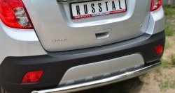 13 449 р. Одинарная защита заднего бампера из трубы диаметром 63 мм SLITKOFF Opel Mokka  дорестайлинг (2012-2016)  с доставкой в г. Вологда. Увеличить фотографию 2