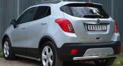 13 449 р. Одинарная защита заднего бампера из трубы диаметром 63 мм SLITKOFF Opel Mokka  дорестайлинг (2012-2016)  с доставкой в г. Вологда. Увеличить фотографию 4