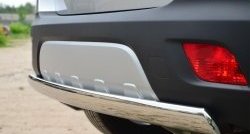 11 599 р. Защита заднего бампера (Ø75x42 мм, нержавейка) Russtal Opel Mokka  дорестайлинг (2012-2016)  с доставкой в г. Вологда. Увеличить фотографию 3