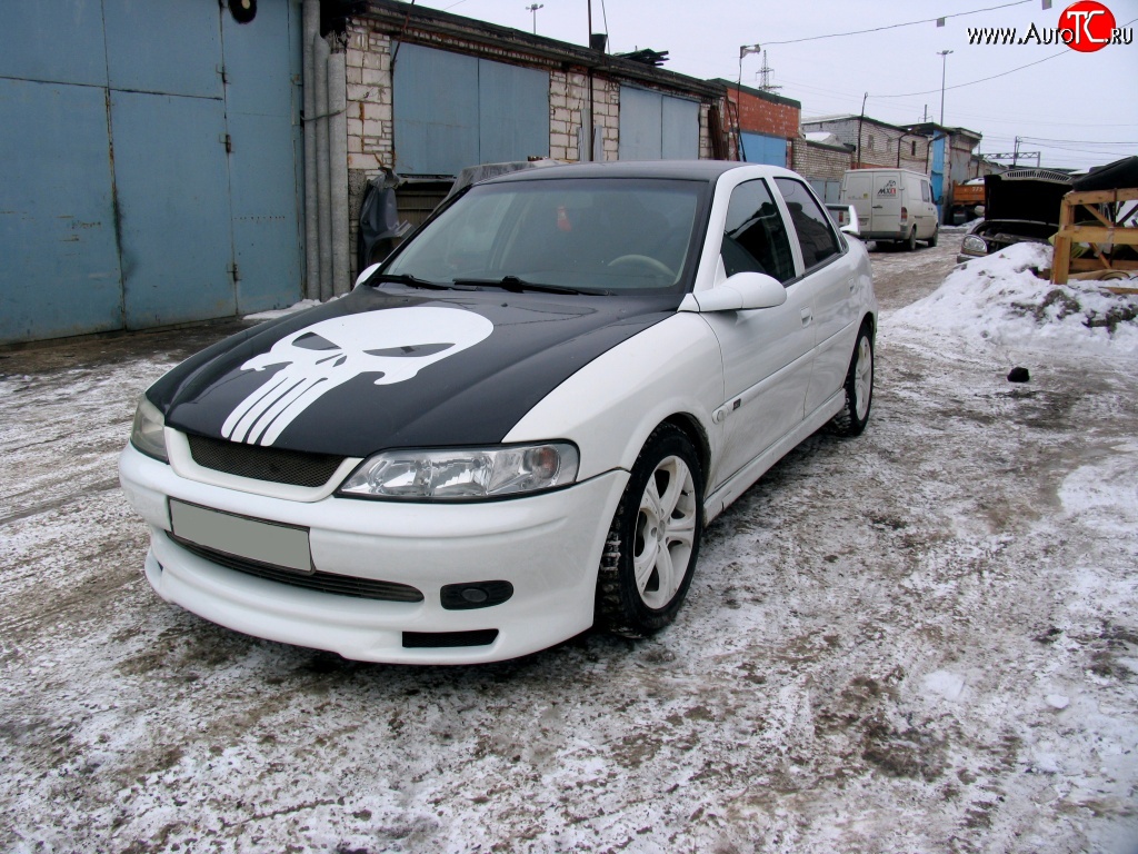 3 899 р. Юбка переднего бампера GT Style Opel Vectra B седан дорестайлинг (1995-1999)  с доставкой в г. Вологда