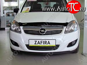 4 599 р. Дефлектор капота SIM Opel Zafira В дорестайлинг (2005-2008)  с доставкой в г. Вологда