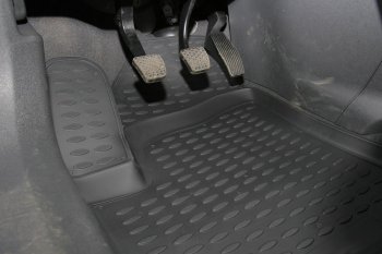 2 499 р. Комплект ковриков салона Element (полиуретан) Opel Zafira В дорестайлинг (2005-2008) (Черные)  с доставкой в г. Вологда. Увеличить фотографию 2