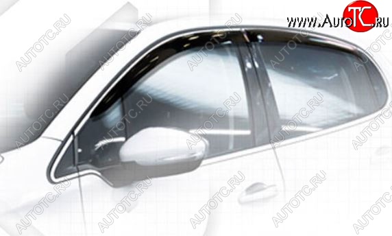 1 899 р. Дефлектора окон CA-Plastiс  Peugeot 208  1 (2012-2019) (Classic полупрозрачный, Без хром.молдинга)  с доставкой в г. Вологда