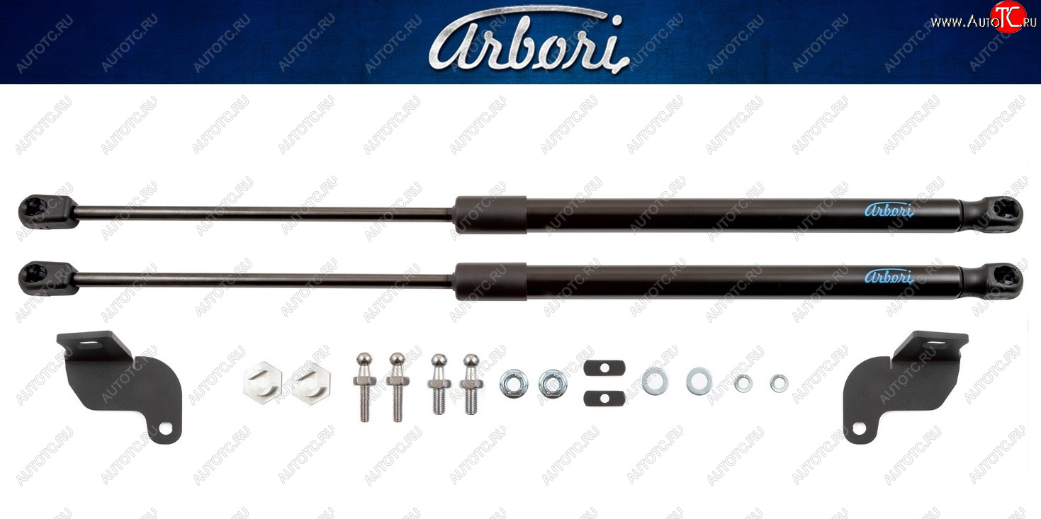 3 499 р. Комплект упоров капота Arbori Peugeot 3008 2 C1A,C2A доресайлинг (2016-2020)  с доставкой в г. Вологда