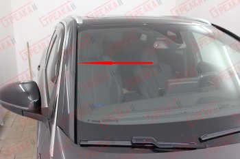 1 699 р. Водостоки (дефлектора) лобового стекла Стрелка 11  Peugeot 3008  2 (2016-2025)  с доставкой в г. Вологда. Увеличить фотографию 2