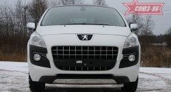 14 309 р. Одинарная защита переднего бампера диаметром трубы 60 мм Souz-96 Peugeot 3008 дорестайлинг (2009-2013)  с доставкой в г. Вологда. Увеличить фотографию 2