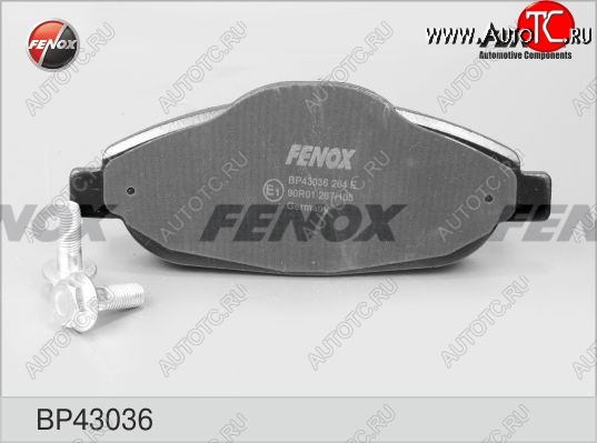 2 269 р. Колодка переднего дискового тормоза FENOX Peugeot 3008 дорестайлинг (2009-2013)  с доставкой в г. Вологда