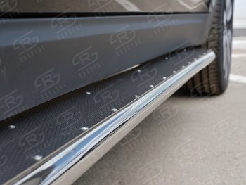 35 549 р. Широкая защита порогов с трубой диаметром 42 мм SLITKOFF v3 Peugeot 3008 рестайлинг (2013-2017)  с доставкой в г. Вологда. Увеличить фотографию 2