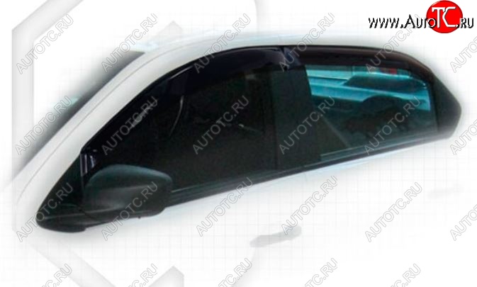 1 999 р. Дефлектора окон CA-Plastiс  Peugeot 301 (2012-2017) (Classic полупрозрачный, Без хром.молдинга)  с доставкой в г. Вологда