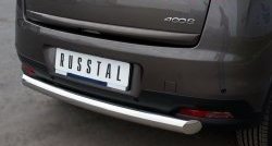 13 949 р. Одинарная защита заднего бампера из трубы диаметром 76 мм SLITKOFF Peugeot 4008 (2012-2017)  с доставкой в г. Вологда. Увеличить фотографию 4