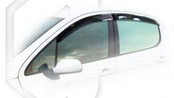 Дефлектора окон CA-Plastiс Peugeot 407 седан (2004-2010) (Classic полупрозрачный)