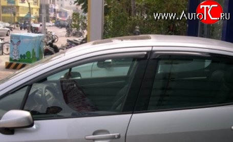 1 399 р. Комплект дефлекторов окон SkyLine Peugeot 407 седан (2004-2010)  с доставкой в г. Вологда