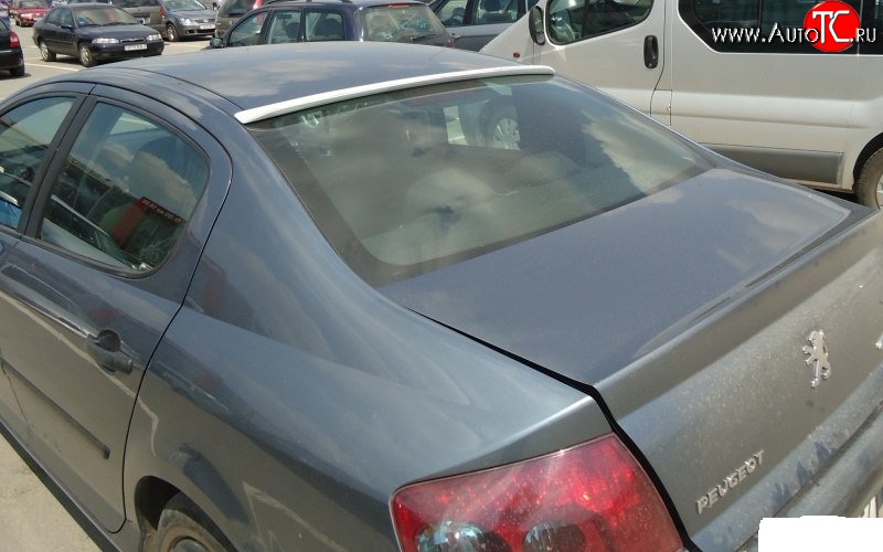 6 199 р. Козырёк на заднее лобовое стекло Sport Peugeot 407 седан (2004-2010)  с доставкой в г. Вологда