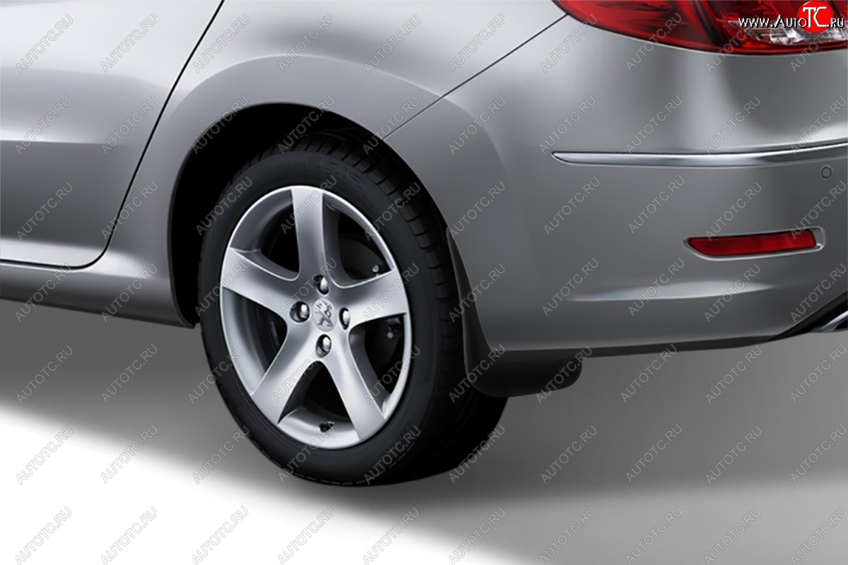 2 379 р. Брызговики задние (4D) Frosch Peugeot 408  дорестайлинг (2010-2017)  с доставкой в г. Вологда