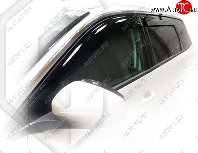 2 159 р. Дефлектора окон CA-Plastic  Peugeot 5008  T87 (2017-2020) дорестайлинг (Classic полупрозрачный, Без хром.молдинга)  с доставкой в г. Вологда