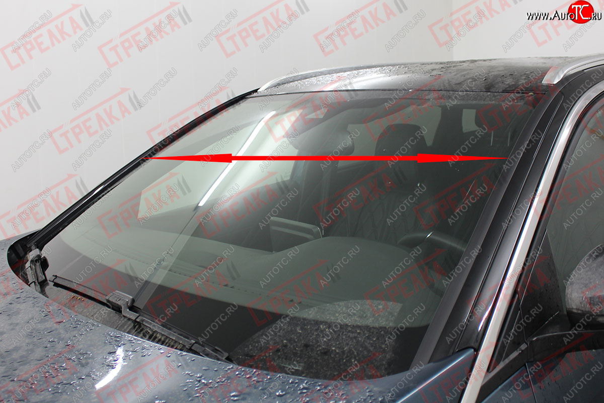 1 699 р. Водостоки (дефлектора) лобового стекла Стрелка 11  Peugeot 5008  T87 (2017-2025) дорестайлинг, рестайлинг  с доставкой в г. Вологда