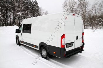 4 599 р. Металлическая защита заднего бампера RA Peugeot Boxer 250 (2006-2014)  с доставкой в г. Вологда. Увеличить фотографию 4